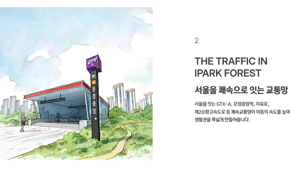 교통망 - 서울을 쾌속으로 잇는 GTX-A 운정중앙역